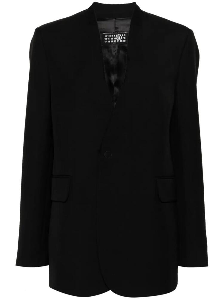 MM6 Maison Margiela single breasted blazer - Black Cover