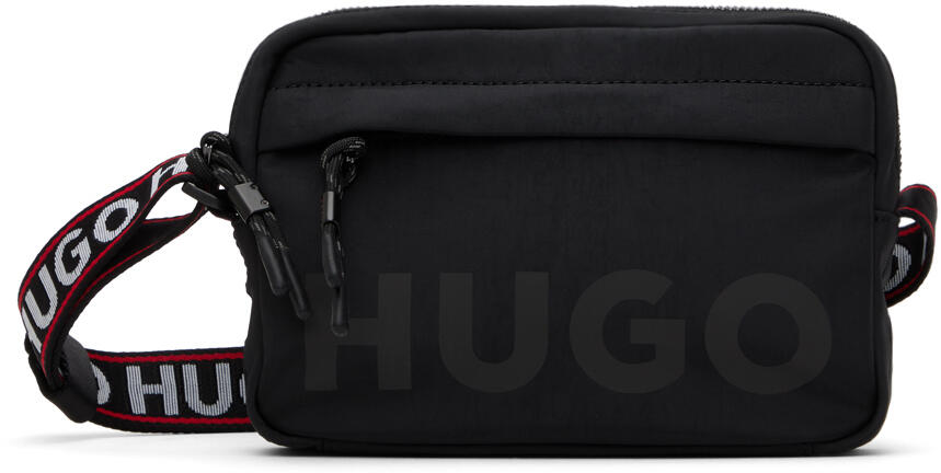 Hugo Black Branded Strap Crossbody Bag Cover