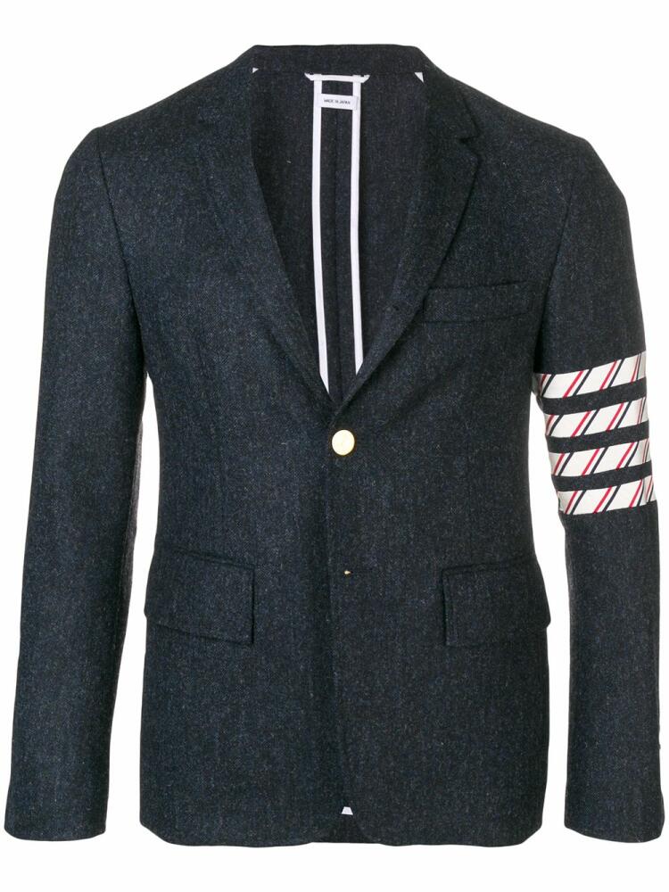 Thom Browne 4-bar Donegal Tweed Sport Coat - Blue Cover