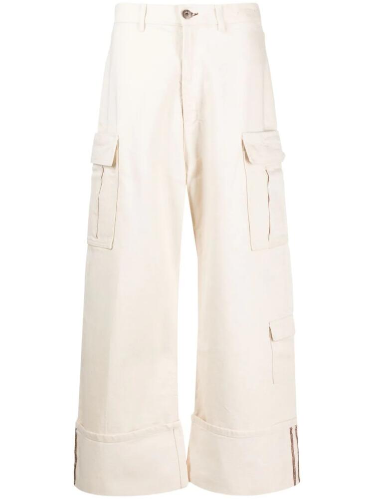 3x1 high-waist wide-leg jeans - Neutrals Cover