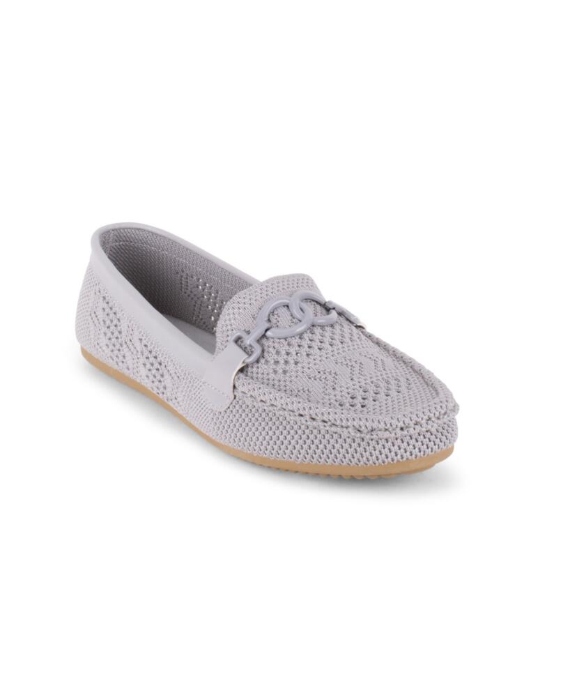 Gloria Vanderbilt Women's Abigale Knit Slip On Loafer - Gray Cover