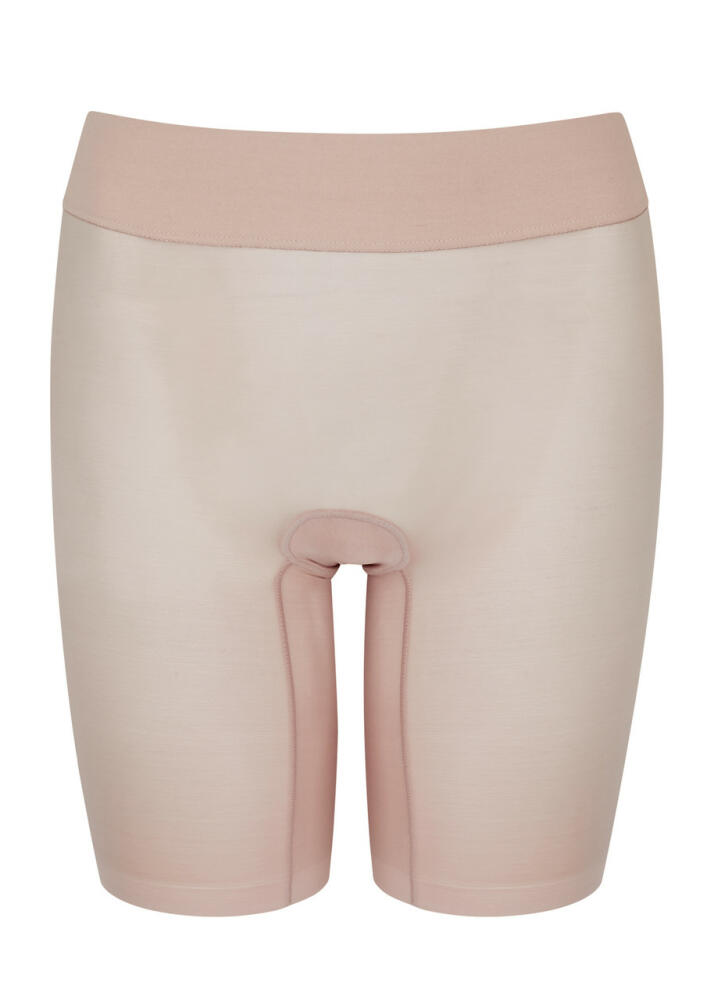 Wolford Sheer Touch Control Shorts - Rose Cover