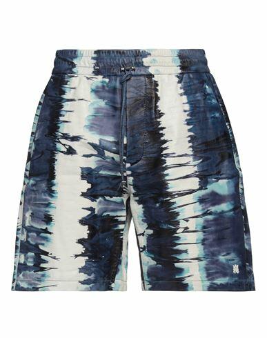 Amiri Man Shorts & Bermuda Shorts Blue Ovine leather Cover