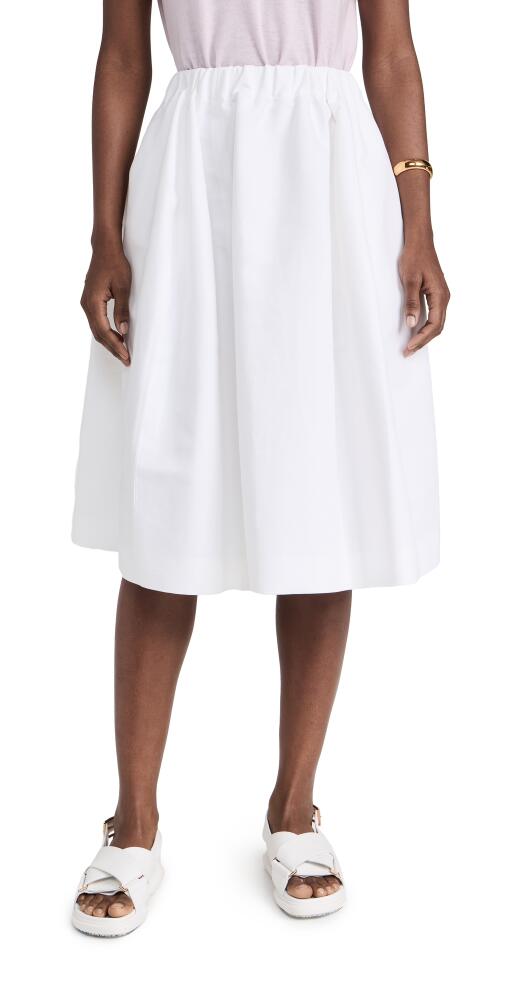 Marni Cotton Cady Skirt Lily White Cover