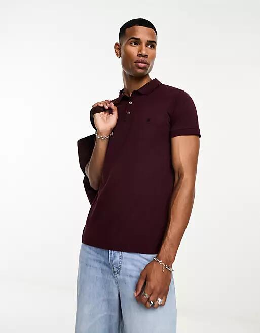 French Connection polo in burgundy-Red Cover