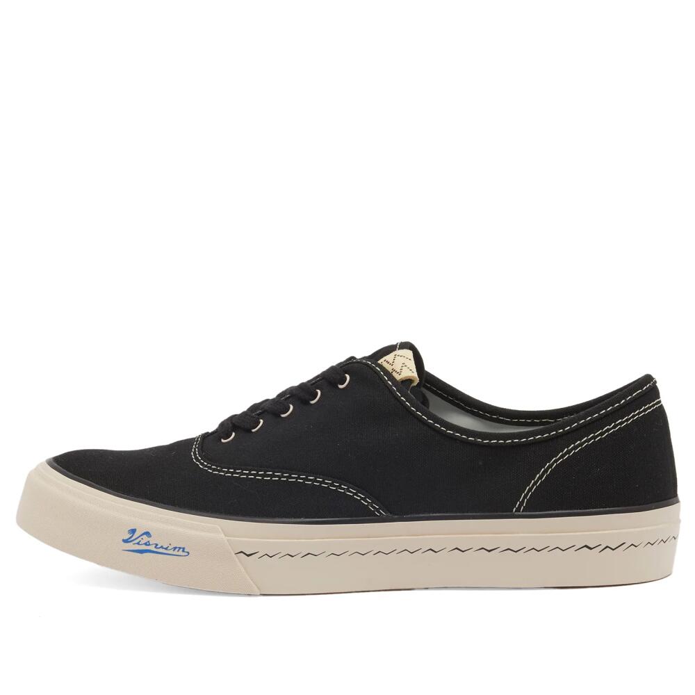 Visvim Men's Logan Deck Lo Canvas Sneakers in Black Cover