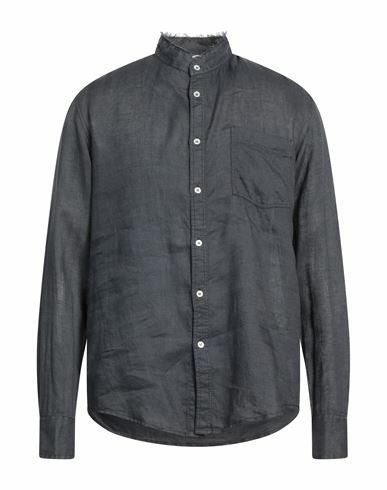 Grifoni Man Shirt Slate blue Linen Cover