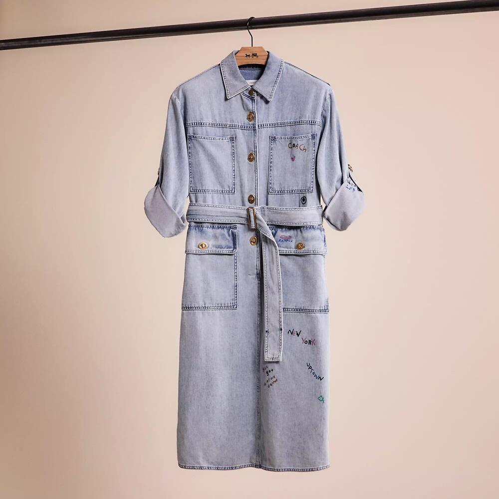 Coach Restored Denim Dress Cover