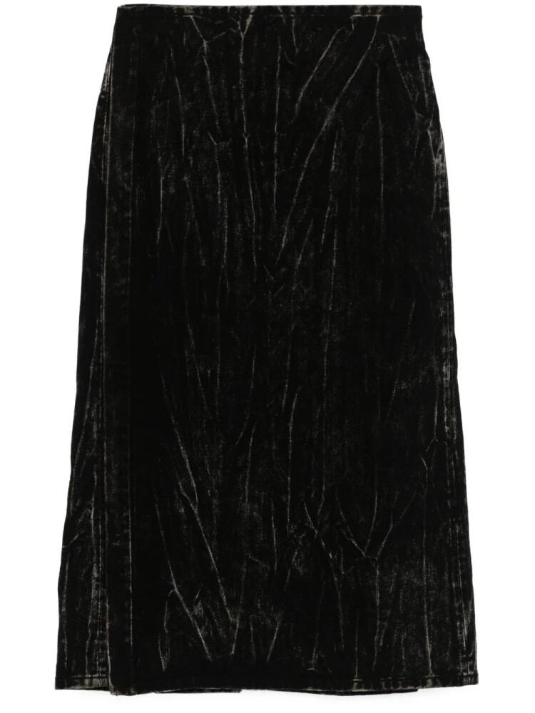 Y/Project bleached denim skirt - Black Cover