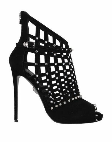 Philipp Plein Woman Sandals Black Soft Leather Cover