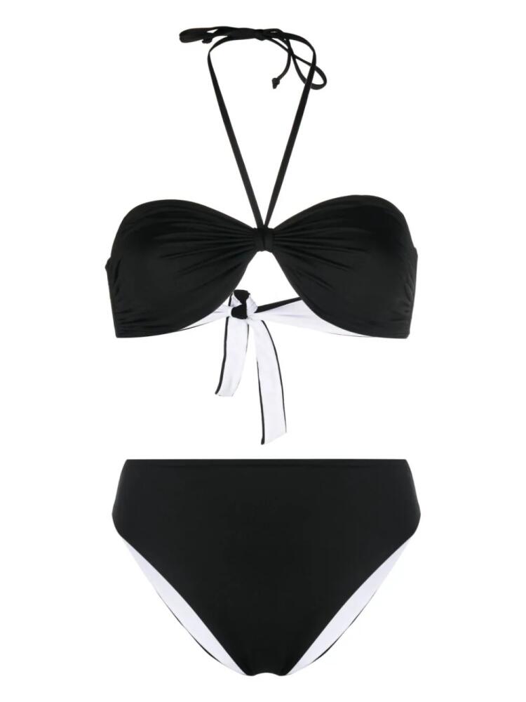 Fisico sweetheart-neck bikini set - Black Cover