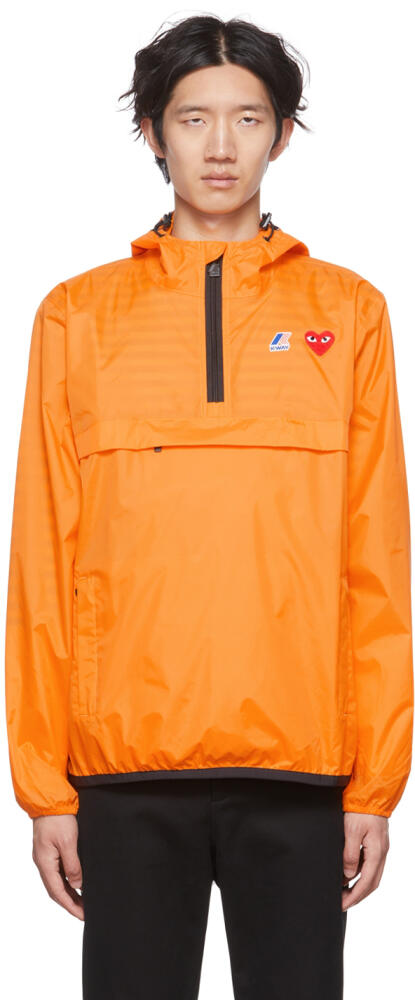 COMME des GARÇONS PLAY Orange K-Way Edition Nylon Jacket Cover