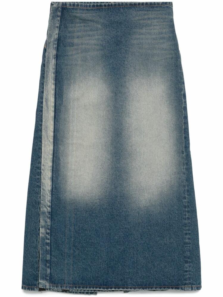 Y/Project denim midi skirt - Blue Cover