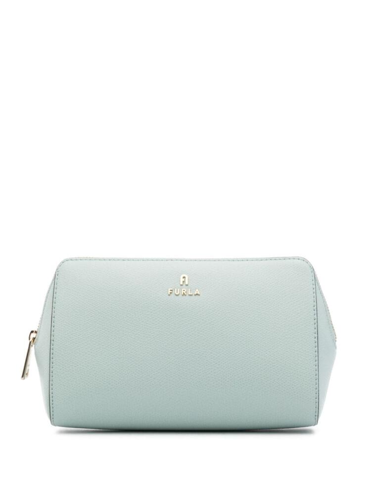 Furla Camelia L leather makeup bag - Blue Cover