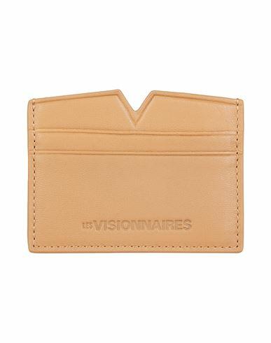 Les Visionnaires Fenya Silky Leather Woman Document holder Sand Lambskin Cover