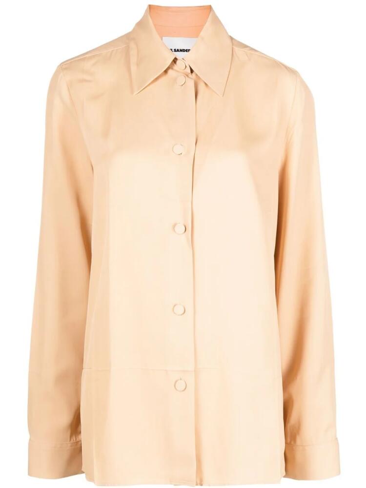 Jil Sander classic collar buttoned blouse - Neutrals Cover