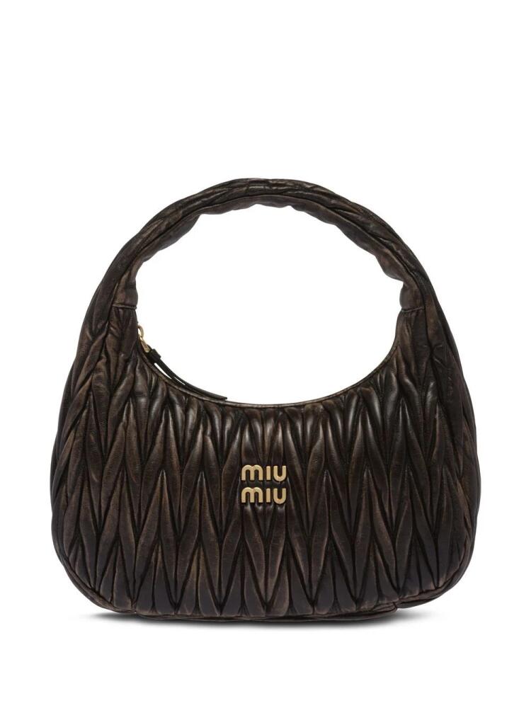 Miu Miu Wander matelassé shoulder bag - Brown Cover