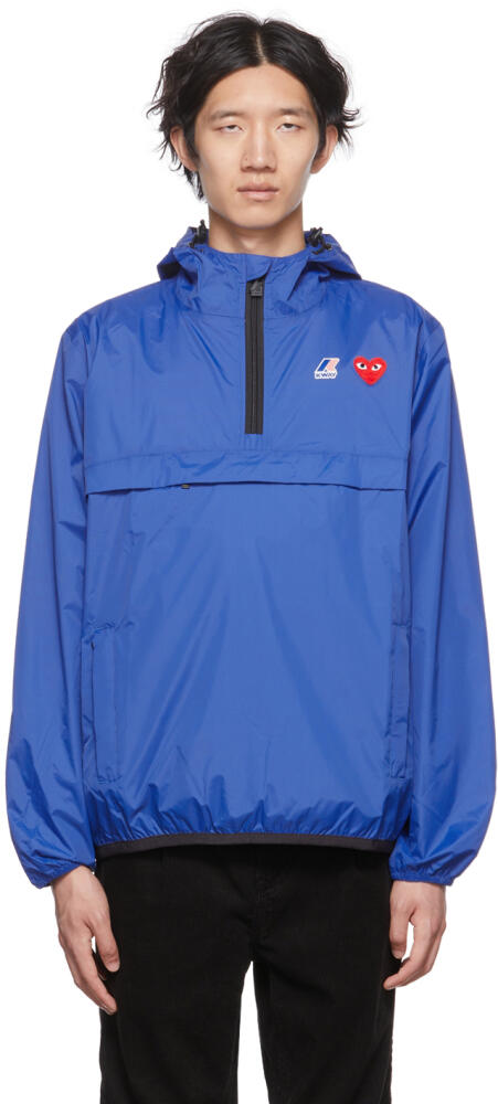 COMME des GARÇONS PLAY Blue K-Way Edition Nylon Jacket Cover