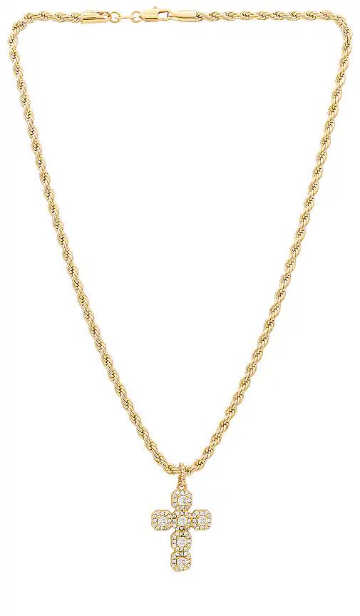 Child of Wild Nelli Cross Necklace in Metallic Gold Cover