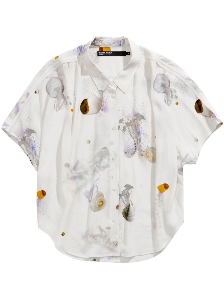 Bimba y Lola waves print shirt - White Cover