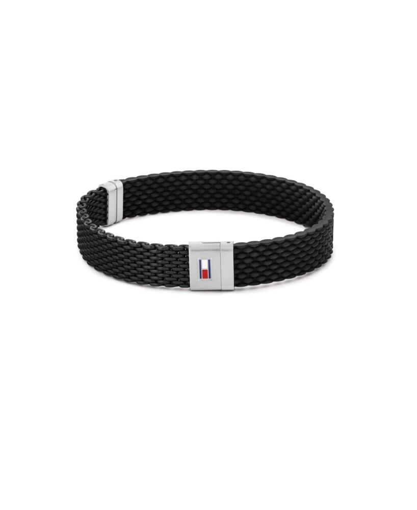 Tommy Hilfiger Men's Silicone Bracelet - Black Cover