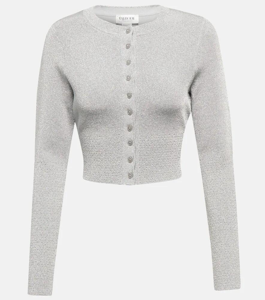 Victoria Beckham Glitter cropped cardigan Cover