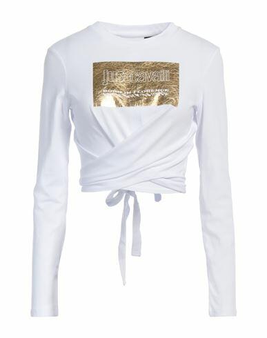 Just Cavalli Woman T-shirt White Cotton Cover