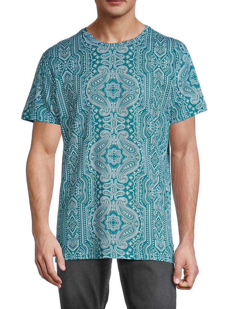 American Stitch Men's Cotton Graphic Tee - Blue Cover