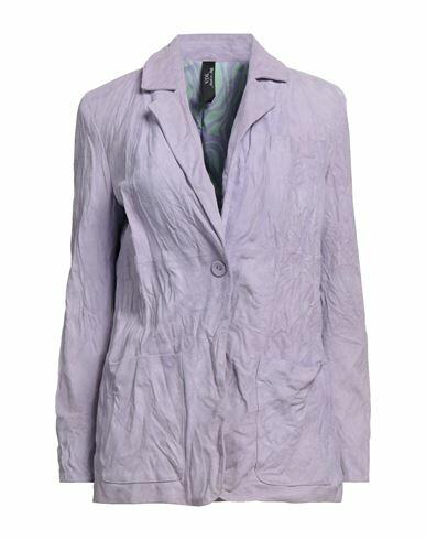 Vintage De Luxe Woman Blazer Lilac Soft Leather Cover