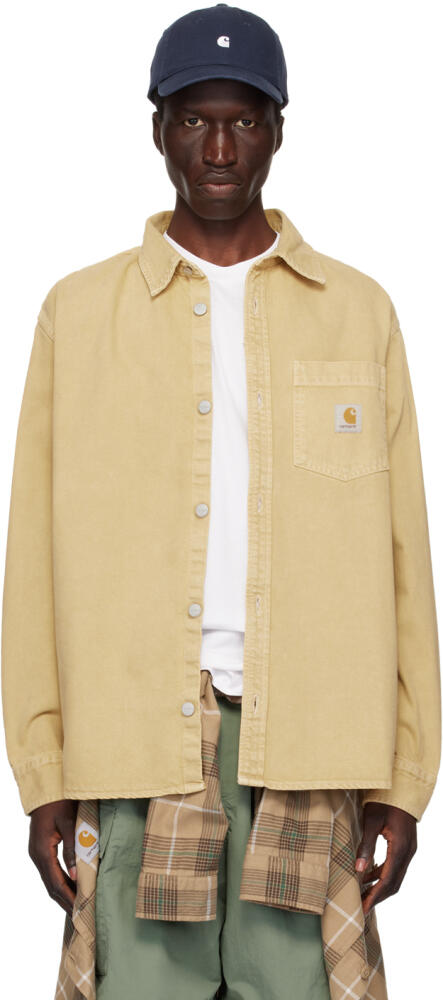 Carhartt Work In Progress Beige George Denim Jacket Cover