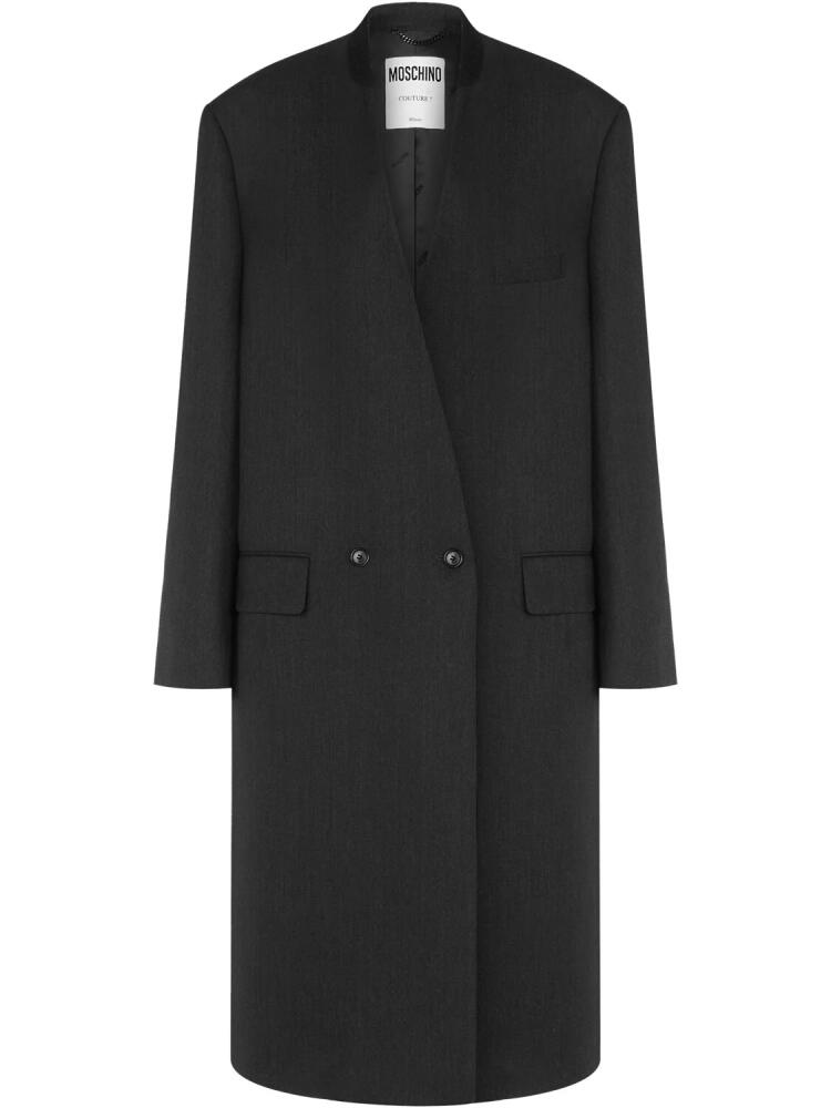 MOSCHINO Wool Long Coat Cover