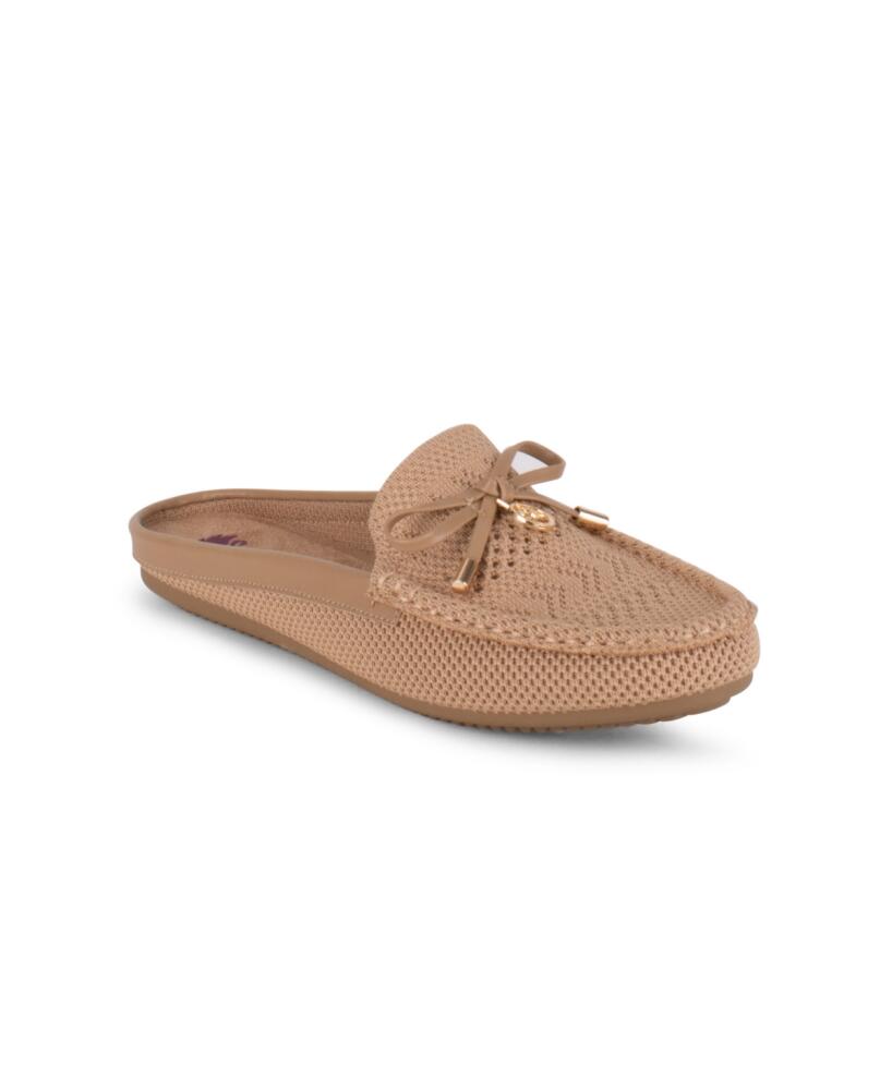 Gloria Vanderbilt Women's Rosilyn Knit Slip On Flats - Tan Cover