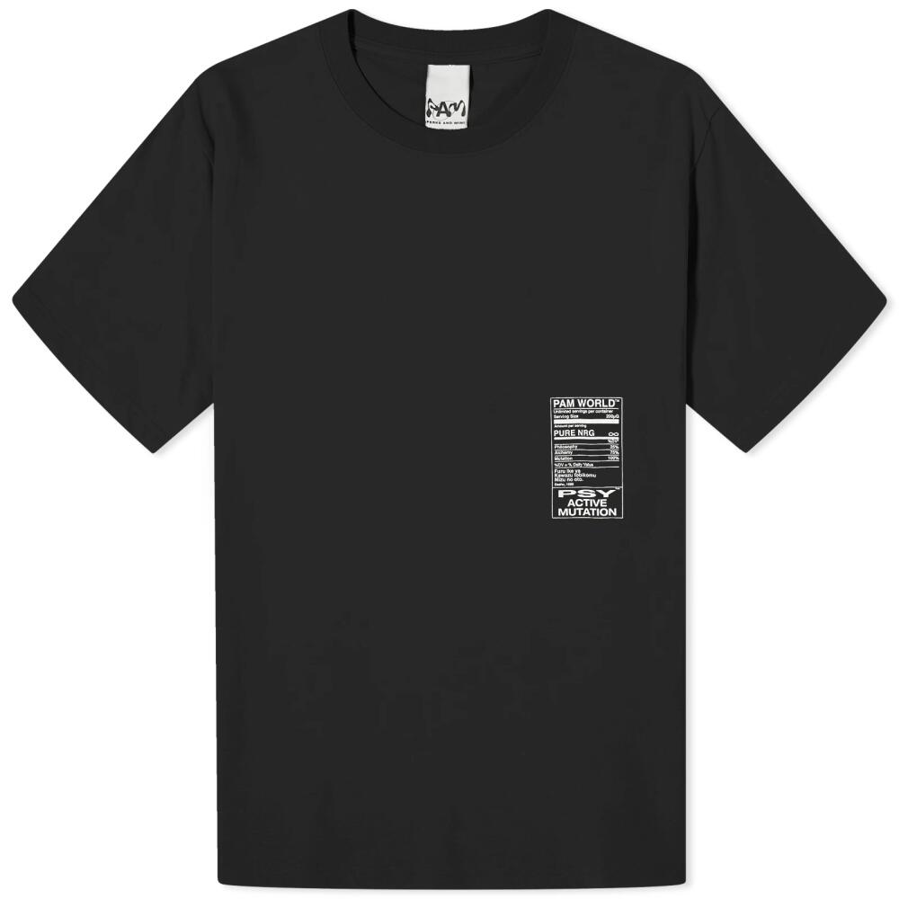 P.A.M. Men's Nutrition T-Shirt in Black Cover