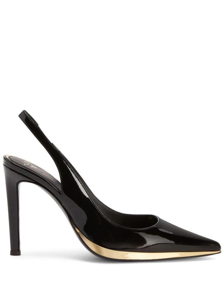 Giuseppe Zanotti 105mm slingback leather pumps - Black Cover