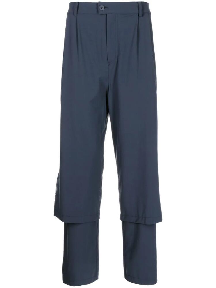 Off Duty straight leg trousers - Blue Cover