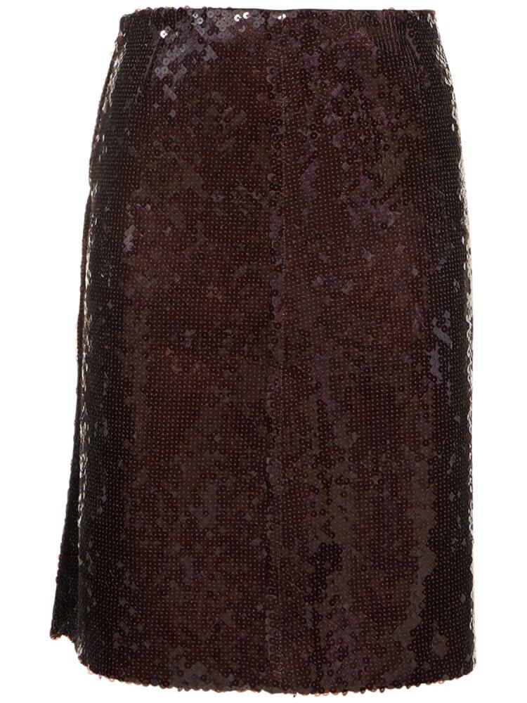 16ARLINGTON Wile Sequined Midi Skirt Cover