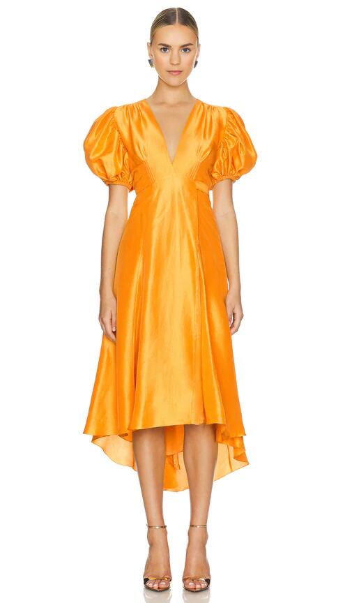 Azeeza Florence Midi Dress in Yellow Cover