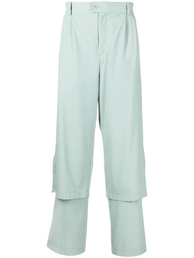 Off Duty Ocie layered straight-leg trousers - Green Cover