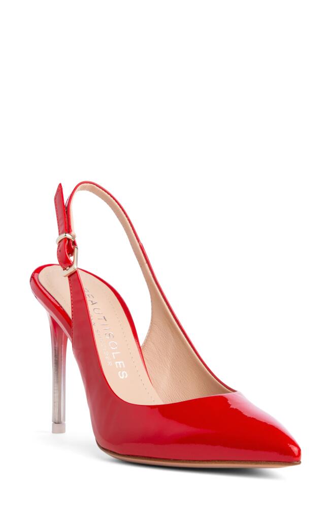 BEAUTIISOLES Marjorie Slingback Pointed Toe Pump in Red Cover