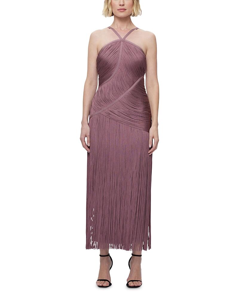 Herve Leger The Amelia Fringe Gown Cover