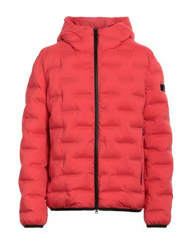 Peuterey Man Puffer Red Polyester, Elastane Cover