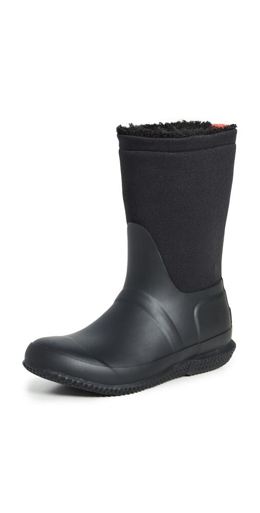 Hunter Boots Original Roll Top Sherpa Boots Black Cover