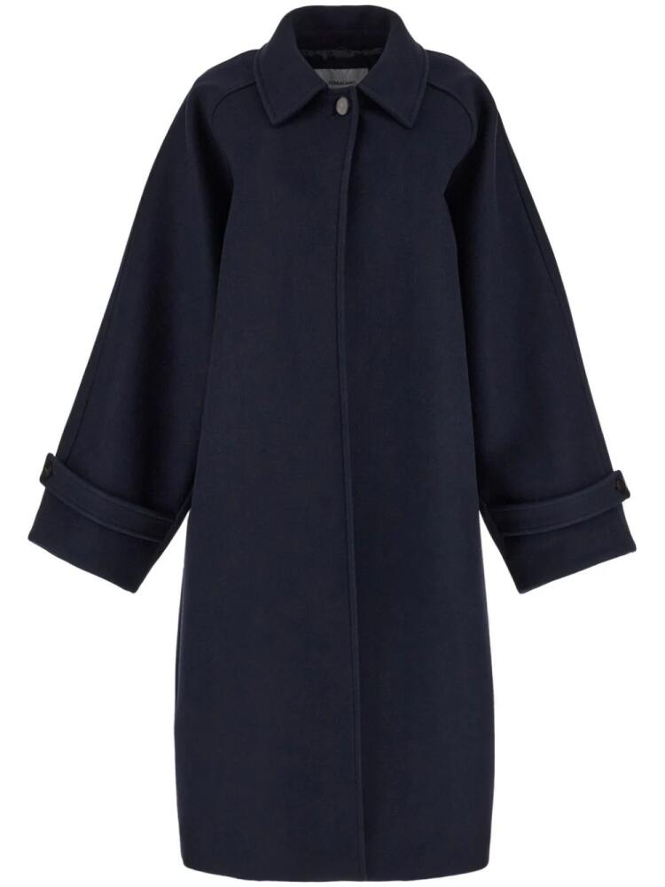 Ferragamo single-breast wool coat - Blue Cover