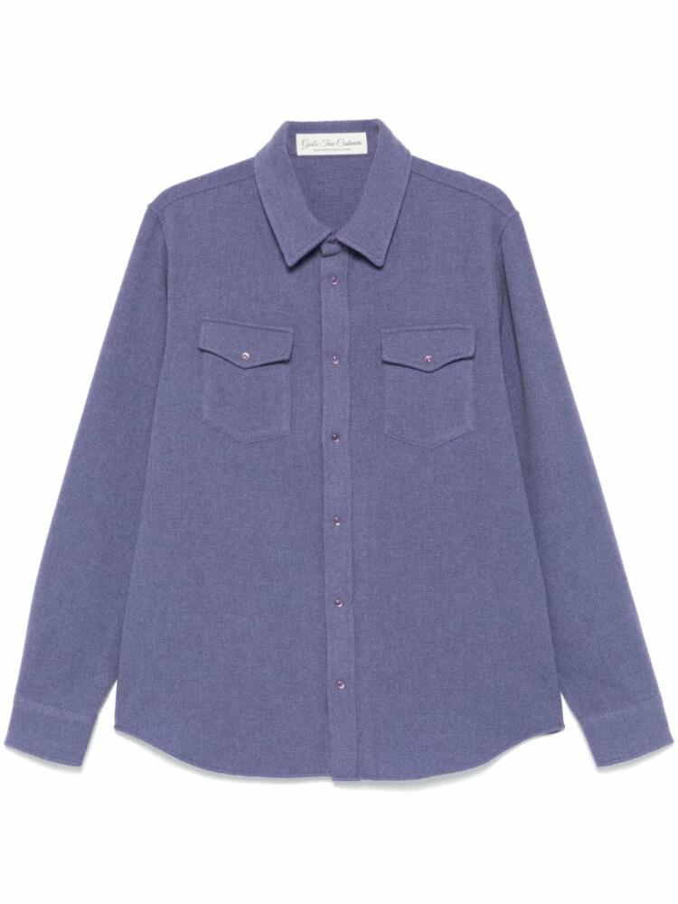 GOD'S TRUE CASHMERE cashmere shirt - Purple Cover