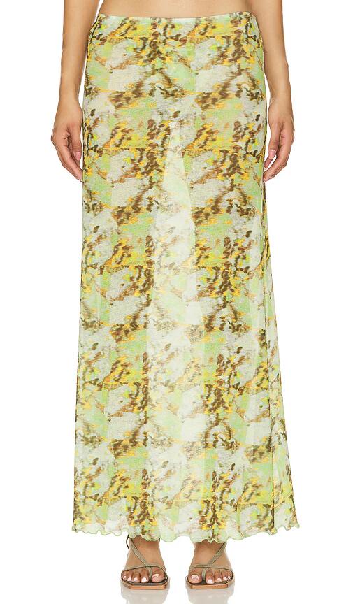 SIEDRES Siny Maxi Skirt in Yellow Cover