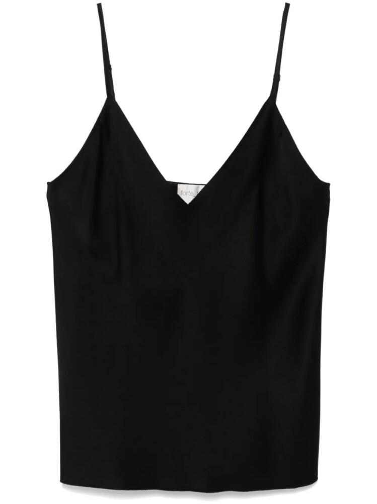 Forte Forte satin tank top - Black Cover