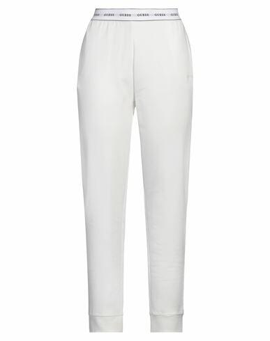 Guess Woman Pants White Cotton, Elastane Cover