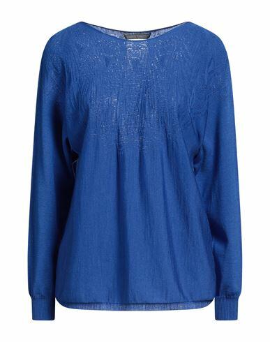 Alberta Ferretti Woman Sweater Blue Virgin Wool, Silk, Cashmere Cover