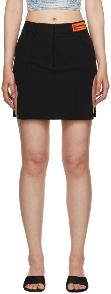 Heron Preston Black Cut Out Miniskirt Cover