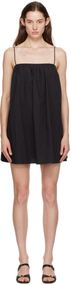 Matteau Black Square Neck Minidress Cover